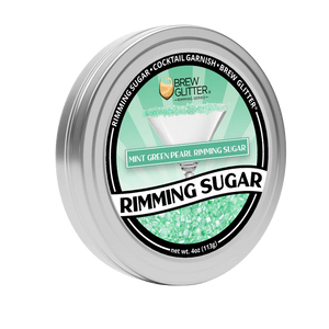 Brew Glitter Rimming Sugar Mint Green 113g