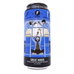 Frontaal Brewing x Folkingebrew & Bravoure Great Minds Imperial Stout 13% 440ml - Drink Station