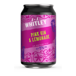 JJ Whitley Pink Gin & Lemonade 5% 330ml