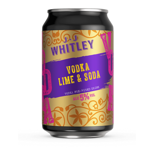 JJ Whitley Vodka Lime & Soda 5% 330ml