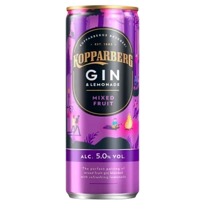 Kopparberg Gin & Lemonade Mixed Fruit 5% 250ml DRS