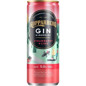 Kopparberg Gin & Lemonade Strawberry & Lime 5% 250ml DRS
