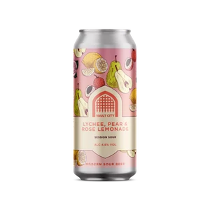 Vault City Lychee, Pear & Rose Lemonade 4,6% 440ml DRS