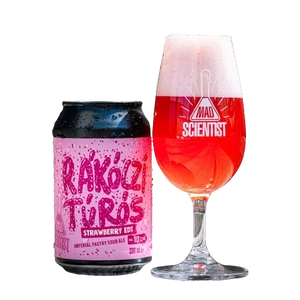 Mad Scientist Rákóczi túrós Strawberry EDT Sour 10% 12x330ml