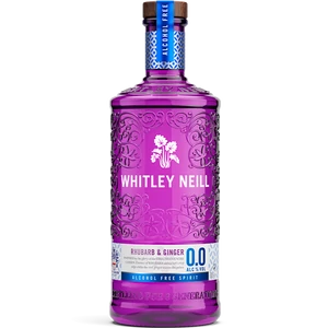 Whitley Neill Rhubarb & Ginger Gin 0% 700ml (alkoholmentes) DRS