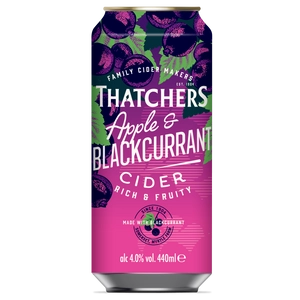 Thatchers Apple & Blackcurrant Cider 4% 440ml