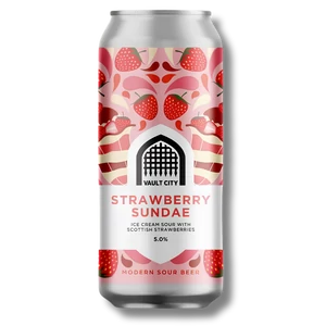 Vault City Strawberry Sundae Sour 5% 440ml DRS