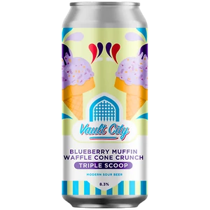 Vault City Blueberry Muffin Waffle Cone Crunch Sour 8,3% 440ml - Drink Station