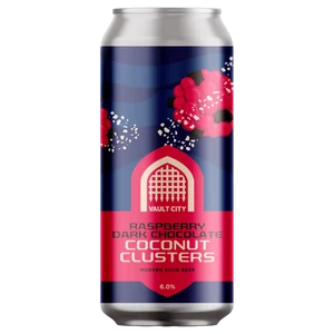 Vault City Raspberry Dark Chocolate Coconut Cluster 6% 440ml - Drink Station