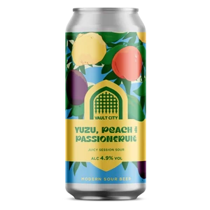 Vault City Yuzu, Peach & Passion Fruit 4,9% 440ml DRS
