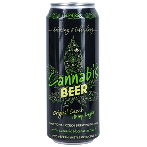Euphoria Cannabis Beer Lager doboz 4,2% 500ml DRS
