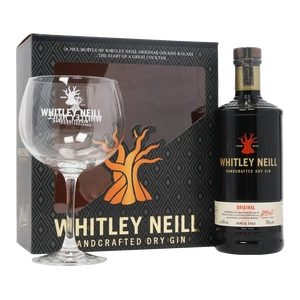 Whitley Neill Gin 43% 700ml + Glass Gift Pack