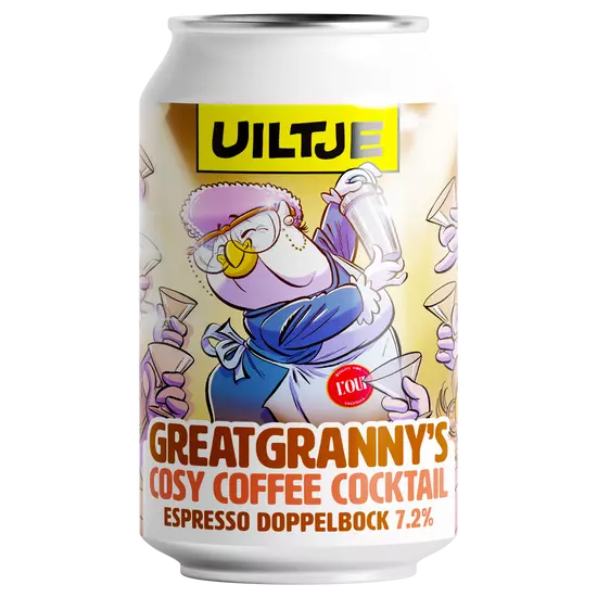 Uiltje Brewing Company Greatgranny’s Cosy Coffee Cocktail Bock 7,2% 330ml
