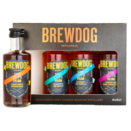 BrewDog Distilling Miniatures Pack 500 Cuts Rum 40% 4x50ml