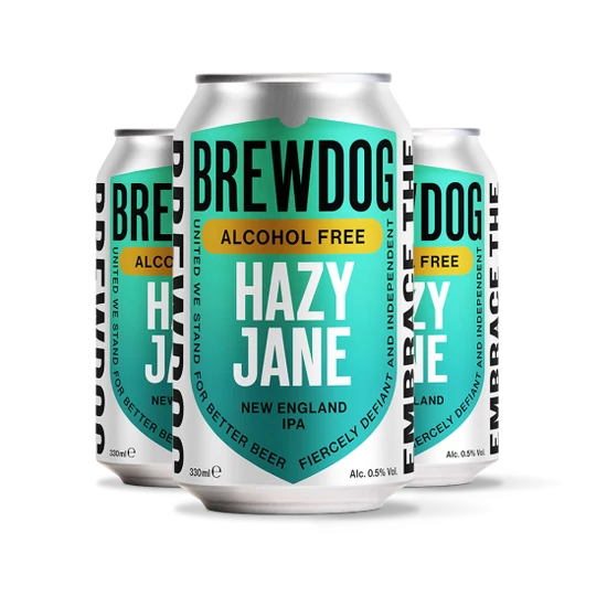 BrewDog Hazy AF NEIPA doboz 0,5% 330ml (alkoholmentes) DRS
