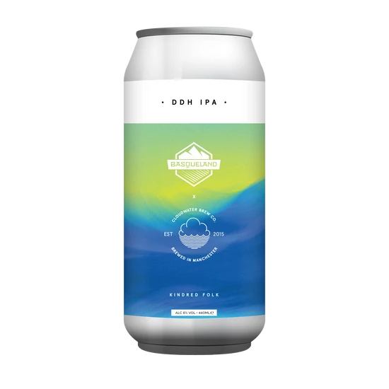 Cloudwater x Basqueland Kindred Folk Hazy NEIPA 6% 440ml