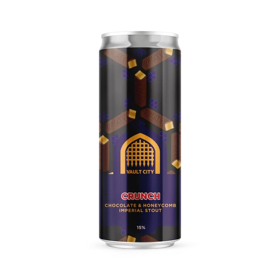 Vault City Crunch, Chocolate & Honeycomb Imperial Stout 15% 330ml DRS