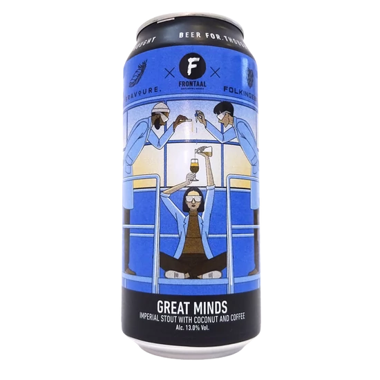 Frontaal Brewing x Folkingebrew & Bravoure Great Minds Imperial Stout 13% 440ml