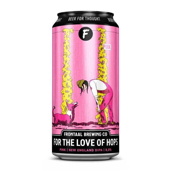 Frontaal Brewing For the Love of Hops Pink Hazy NEDIPA 8% 440ml