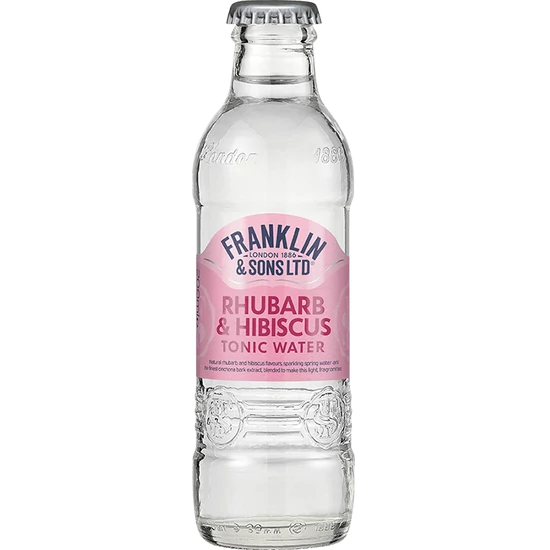 Franklin & Sons Rhubarb & Hibiscus Tonic Water 200ml DRS