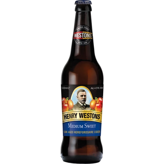 Henry Westons Medium Sweet Cider 4,5% 500ml