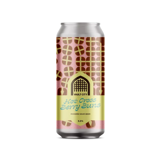 Vault City Hot Cross Berry Buns - Deliciously Tart & Sweet 5% 440ml DRS