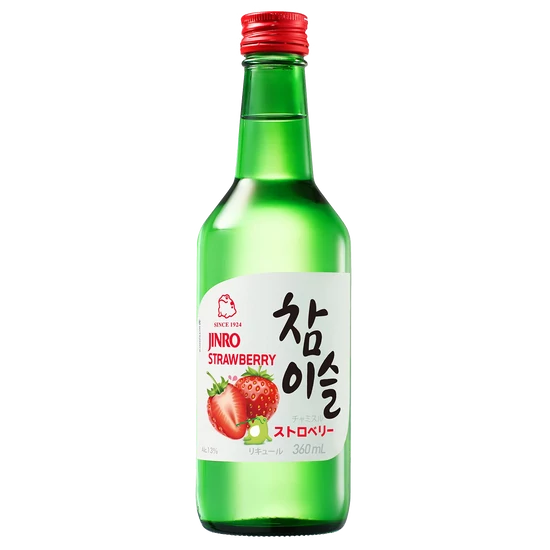 Jinro Strawberry Soju 13% 360ml DRS