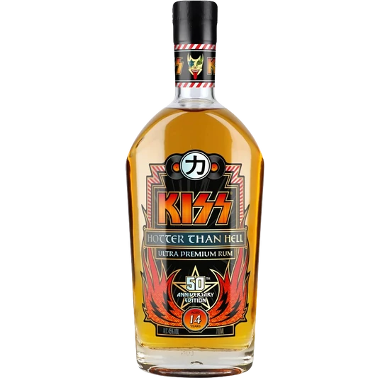 KISS Hotter Than Hell Rum Aged 14 Years 45% 700ml DRS