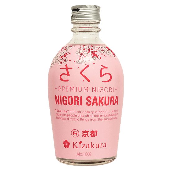 Kizakura Sakura Premium Nigori 10% 300ml