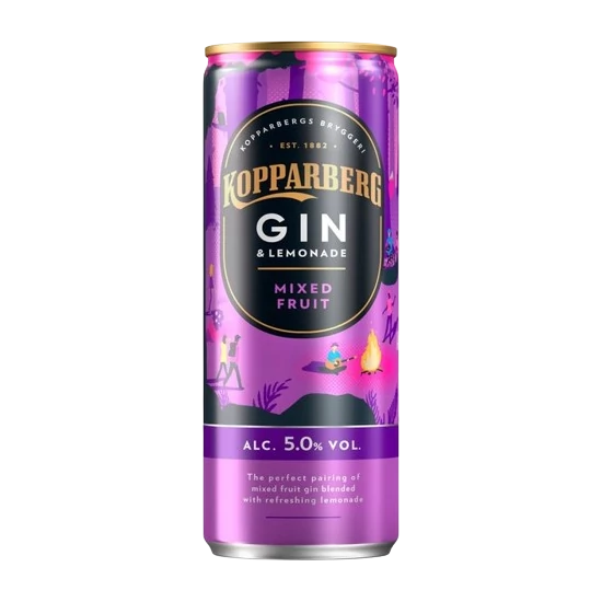 Kopparberg Gin & Lemonade Mixed Fruit 5% 250ml DRS