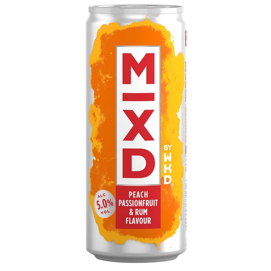 WKD MiXD Peach, Passionfruit & Rum Flavour doboz 5% 250ml