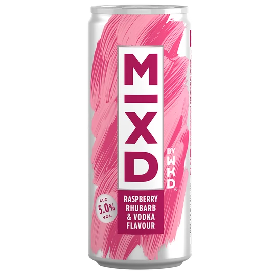 WKD MiXD Raspberry, Rhubarb & Vodka Flavour doboz 5% 250ml