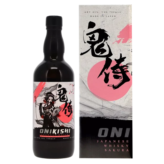 Onikishi Sakura Cherry Blossom Whisky 43% 700ml DRS