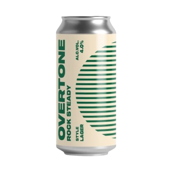 Overtone Rock Steady Lager 4% 440ml DRS