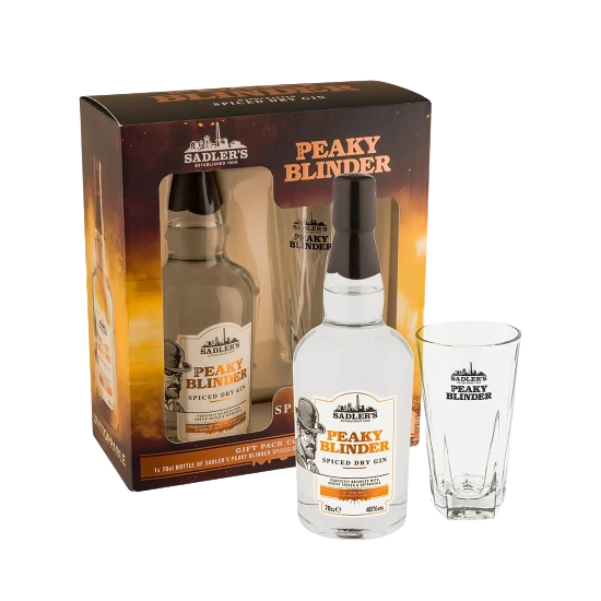 Peaky Blinder Spiced Dry Gin 40% 700ml + Glass Gift Pack