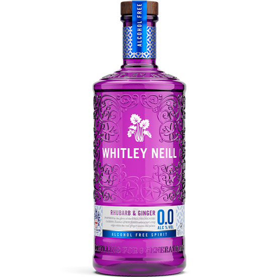 Whitley Neill Rhubarb & Ginger Gin 0% 700ml (alkoholmentes)