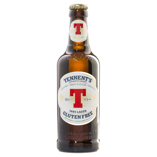 Tennents Gluten Free 1885 Lager gluténmentes 5% 330ml DRS