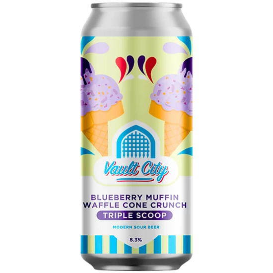 Vault City Blueberry Muffin Waffle Cone Crunch Sour 8,3% 440ml