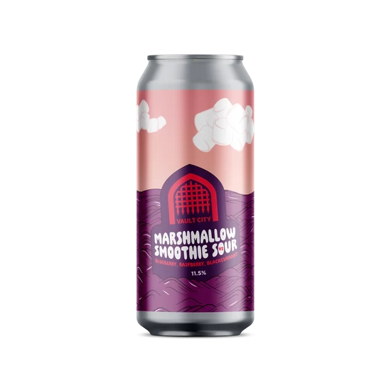 Vault City Marshmallow Smoothie Sour: Blueberry, Raspberry, Blackcurrant 11,5% 440ml DRS