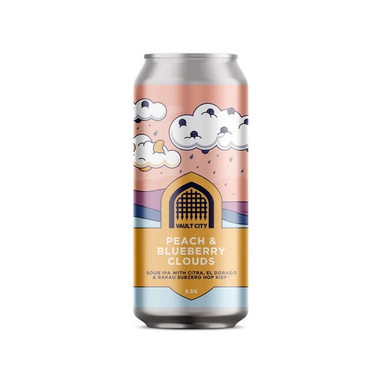 Vault City Peach & Blueberry Clouds 6,5% 440ml DRS