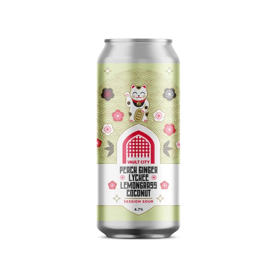 Vault City Peach & Ginger Lychee Lemongrass Coconut Session 4,7% 440ml DRS