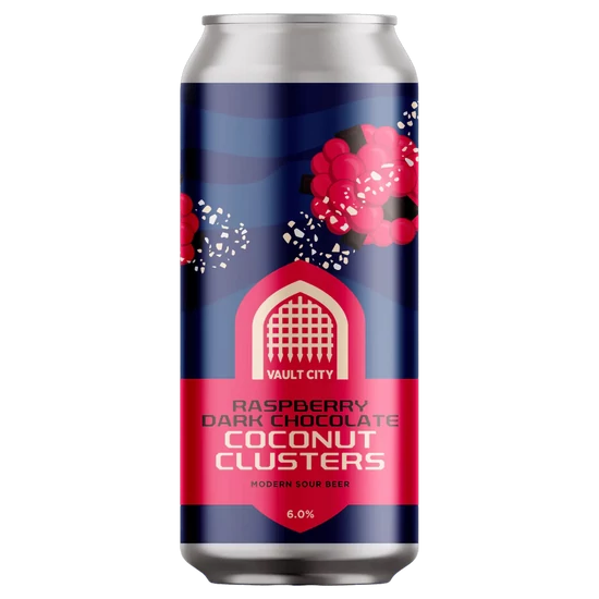 Vault City Raspberry Dark Chocolate Coconut Cluster 6% 440ml