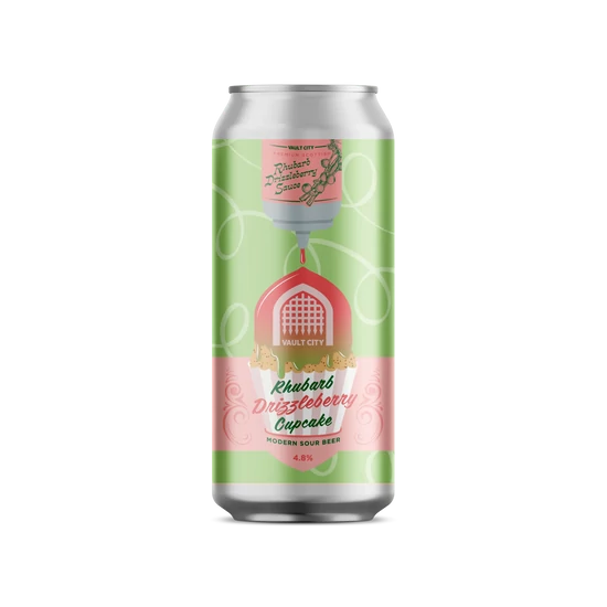 Vault City Rhubarb Drizzleberry Cupcake 4,8% 440ml DRS