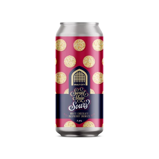 Vault City Sweet Shop - White Chocolate Raspberry Snowies 7,4% 440ml DRS