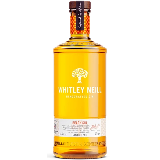 Whitley Neill Peach Gin 43% 700ml
