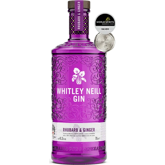 Whitley Neill Rhubarb & Ginger Gin 41,3% 700ml DRS