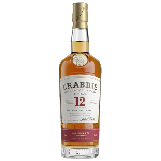 Crabbie 12 Years Old Speyside Single Malt Scotch Whisky 40% 700ml