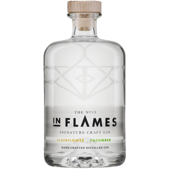 In Flames Gin Elderflower & Cucumber 40% 700ml