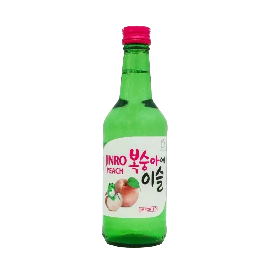 Jinro Peach Soju 13% 360ml DRS