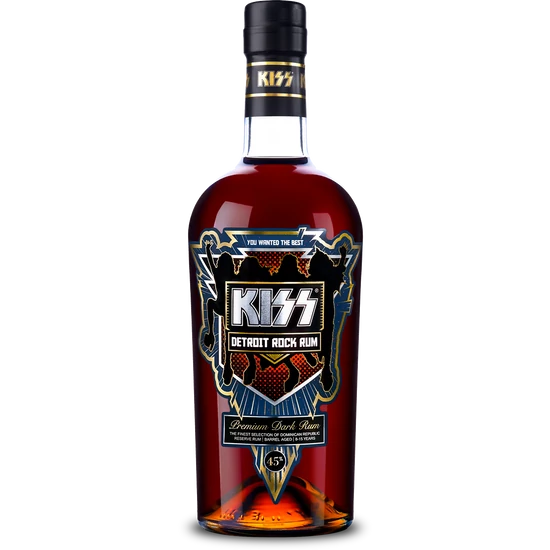 KISS Detroit Rock Dark Rum 45% 700ml DRS